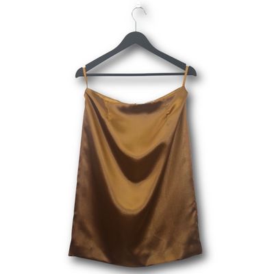 Dunkelgoldener Satin Rock