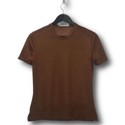 Schokoladefarbener Wollpulli