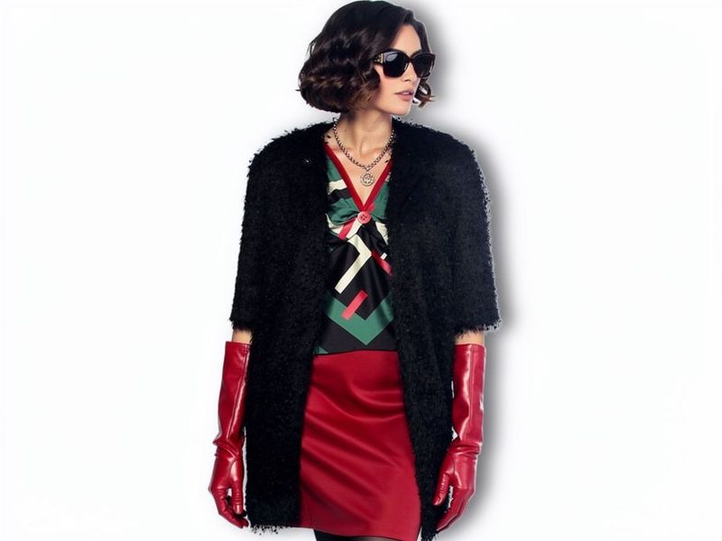 Black fringe coat Black fringe coat