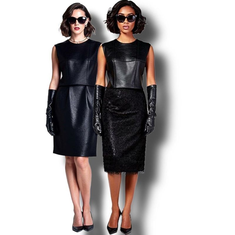 Schwarzer Rock mit Fransen Schwarzer Rock mit Fransen