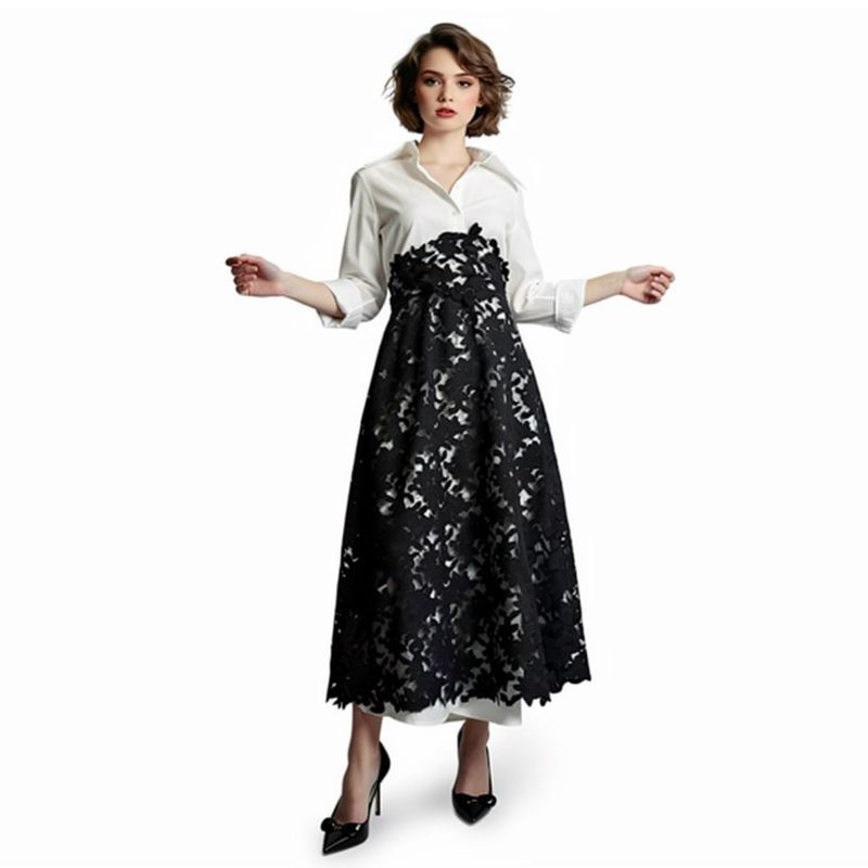 Schwarzer Spitzenrock Schwarzer Spitzenrock