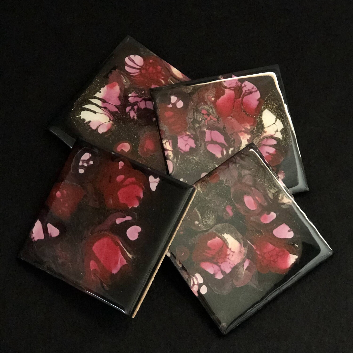 Ceramic Tile Coaster Set