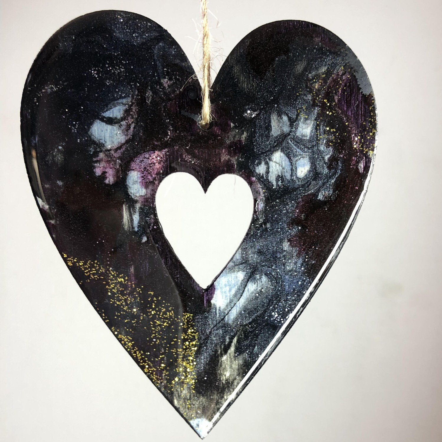Small wooden hearts