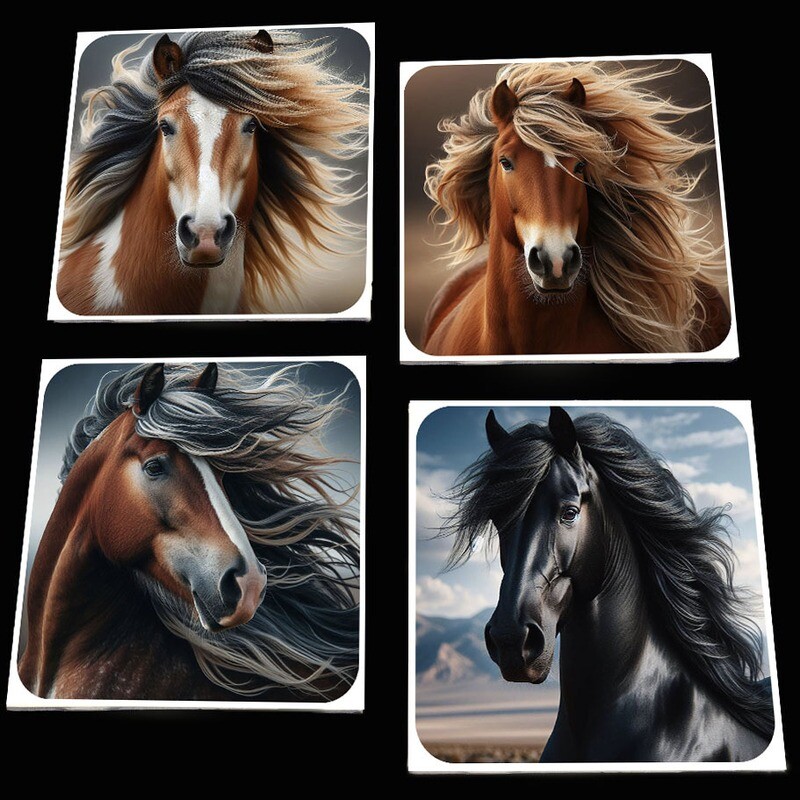 Fabio&#39;s Mane Attraction Coaster Set