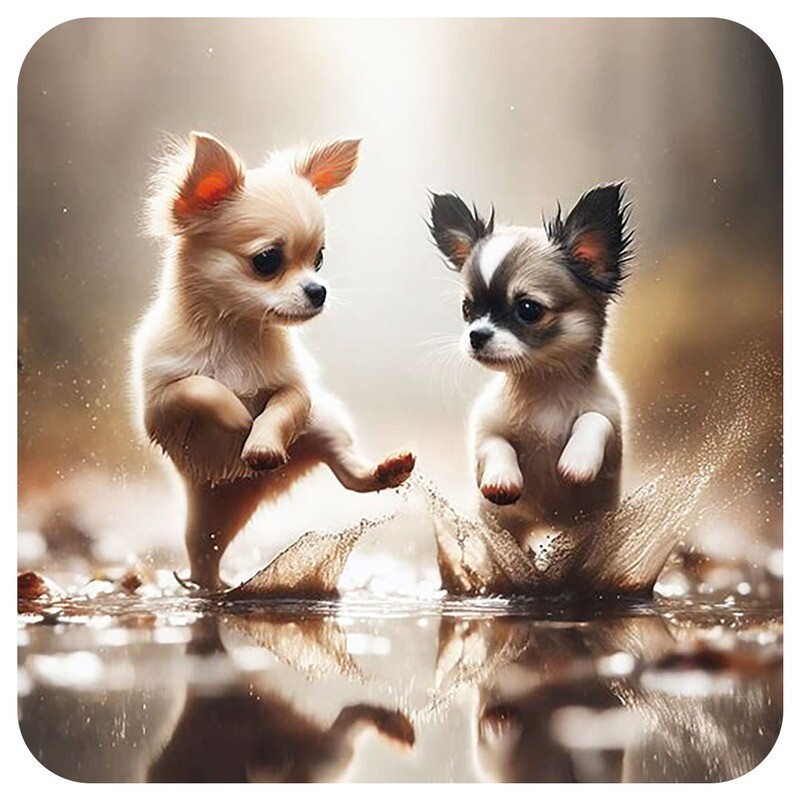 Chihuahua Splash Bash Coaster Set