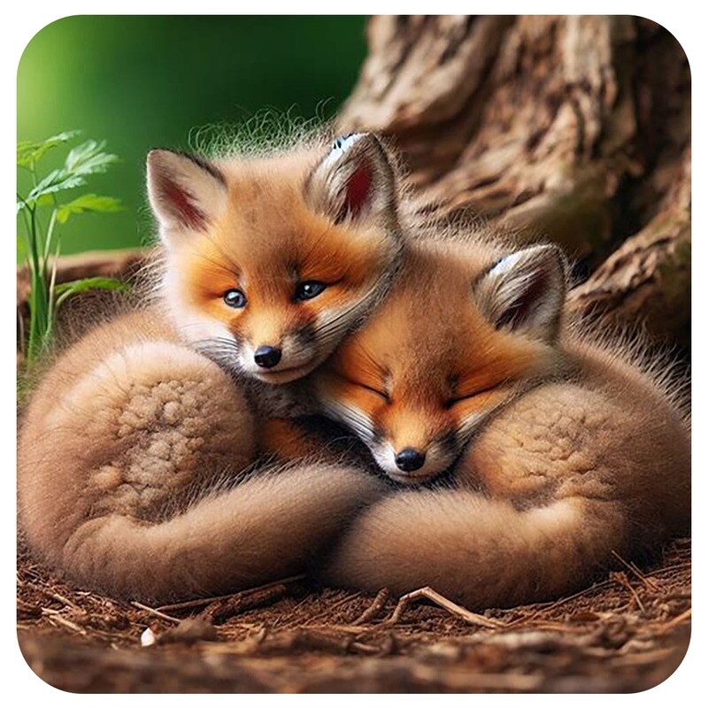 Fox &amp; Friends Coaster Set