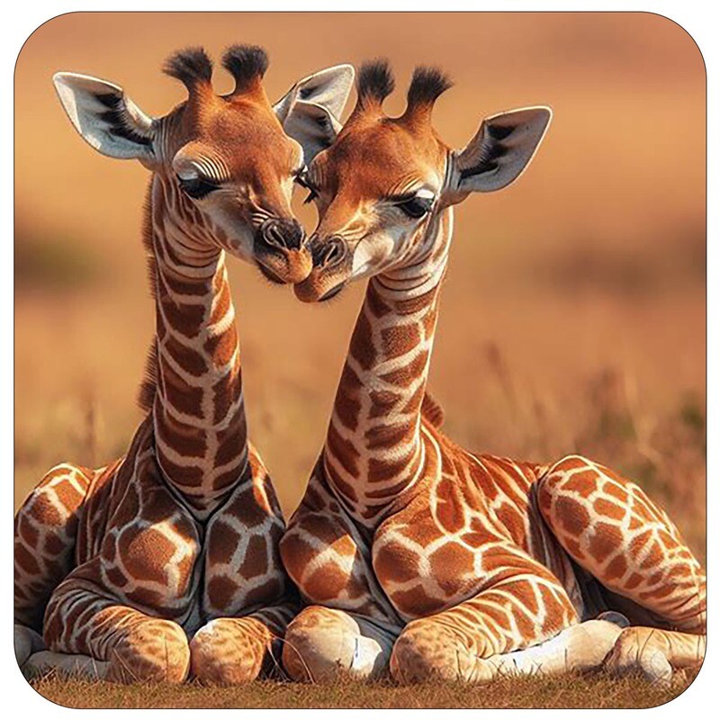 Giraffe Cuddle Coaster Set