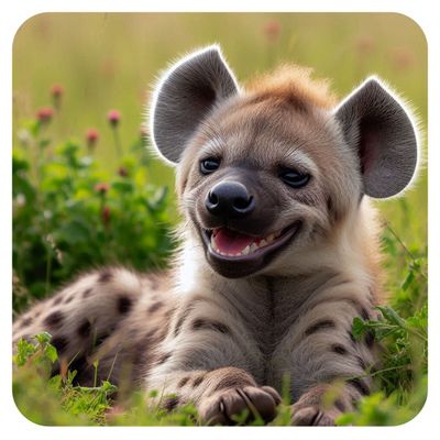 Laughing Hyena Coaster Set