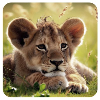 Lion Cub Coaster Set