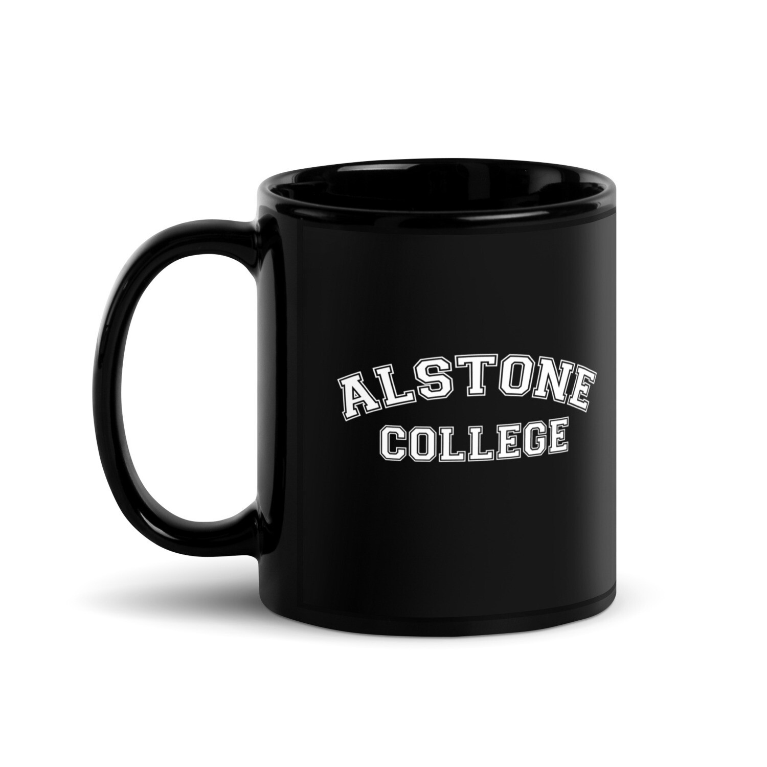 Alstone College Black Glossy Mug