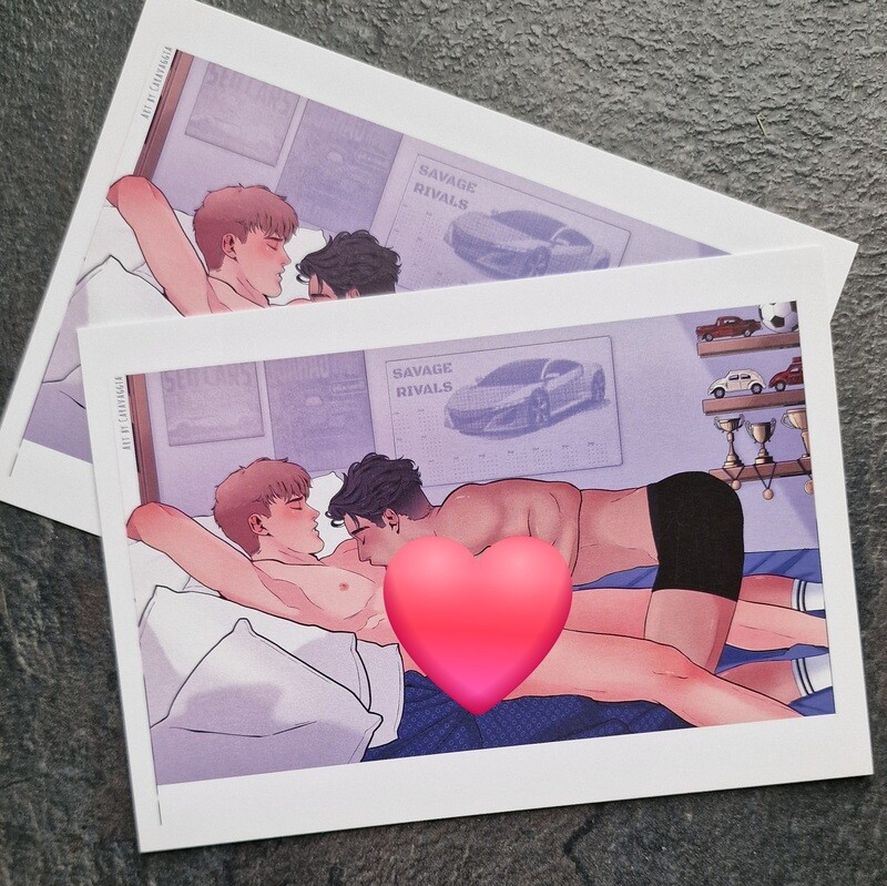 Savage Rivals (Asher & Levi) LOVE A6 art print