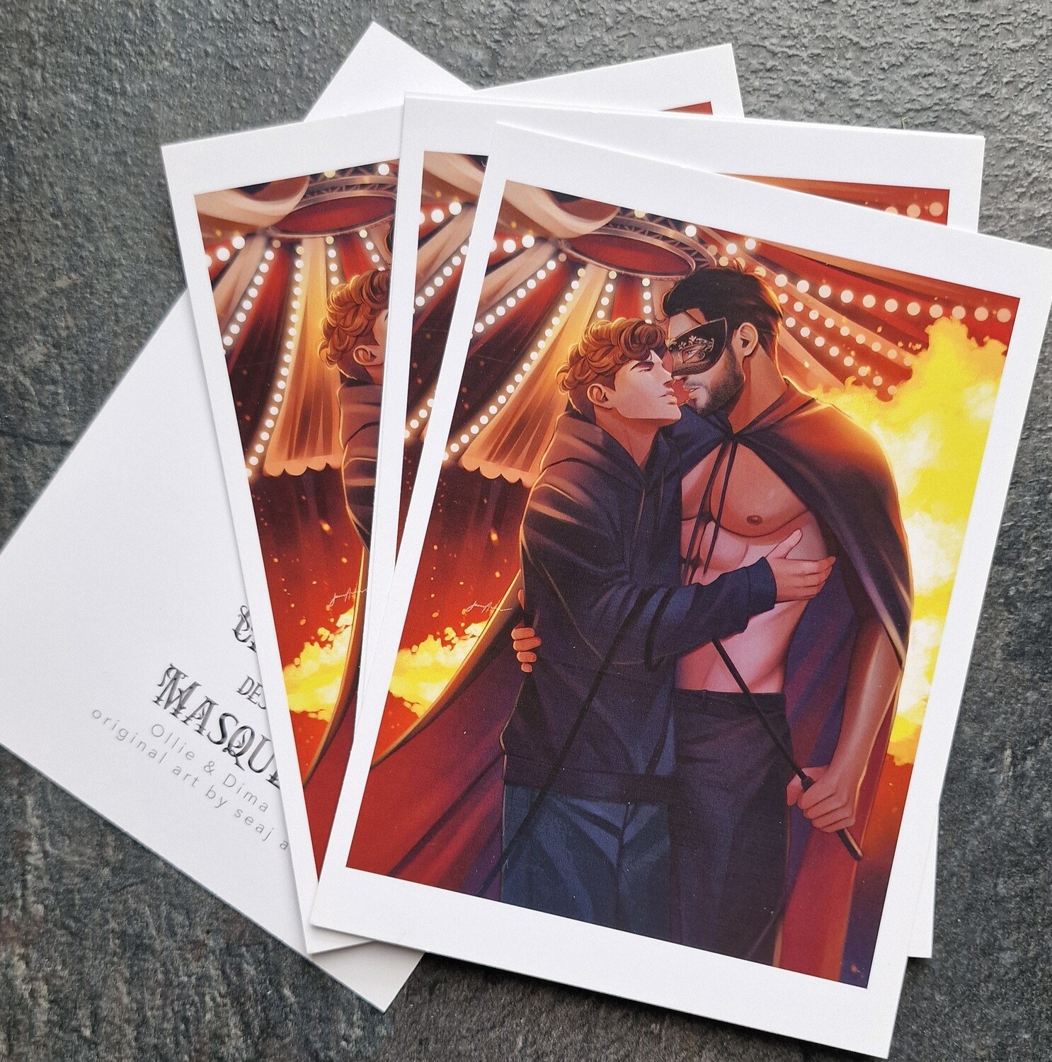 Cirque des Masques (Dima & Ollie) A6 art print