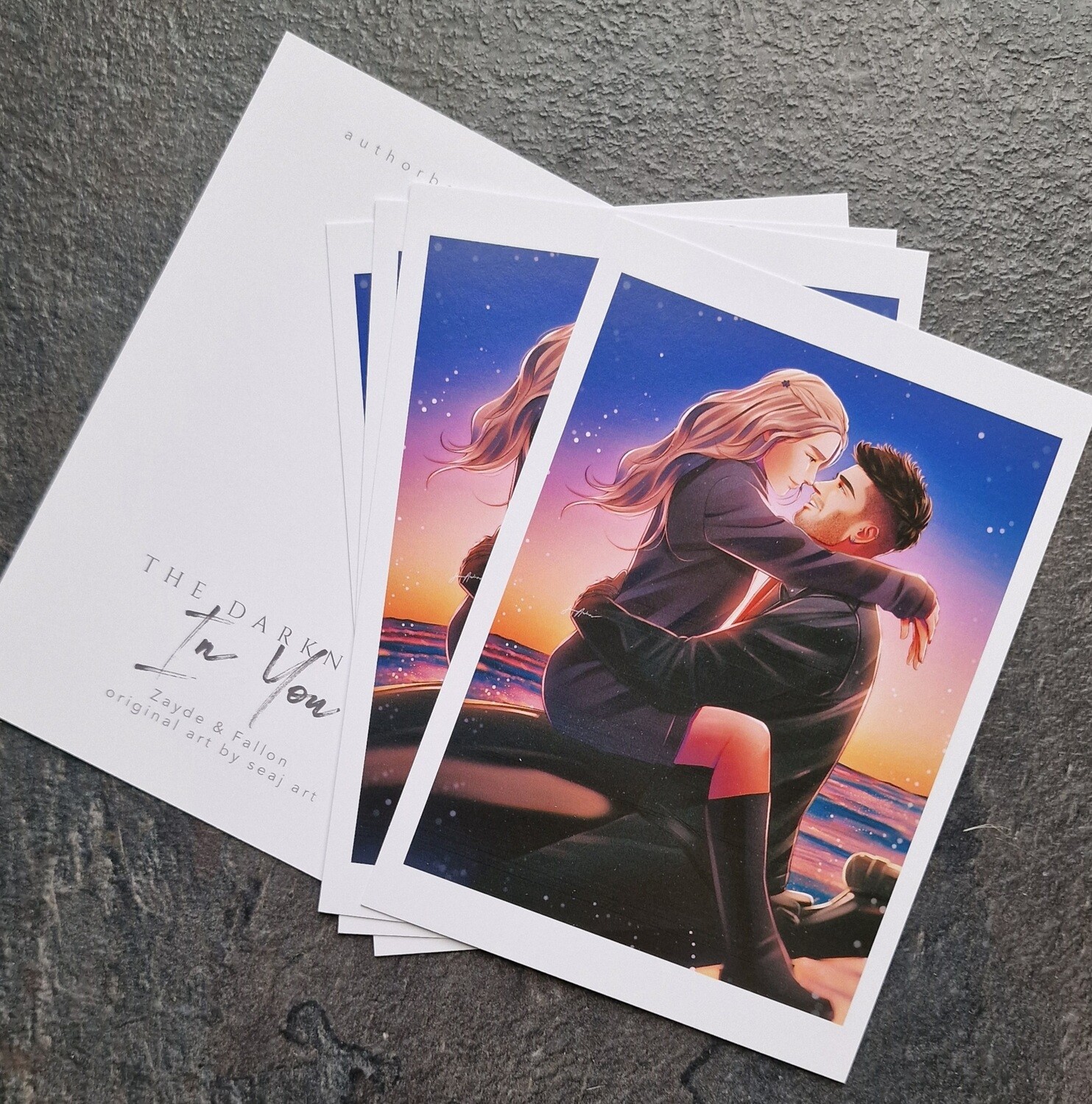 The Darkness In You (Zayde & Fallon) A6 art print