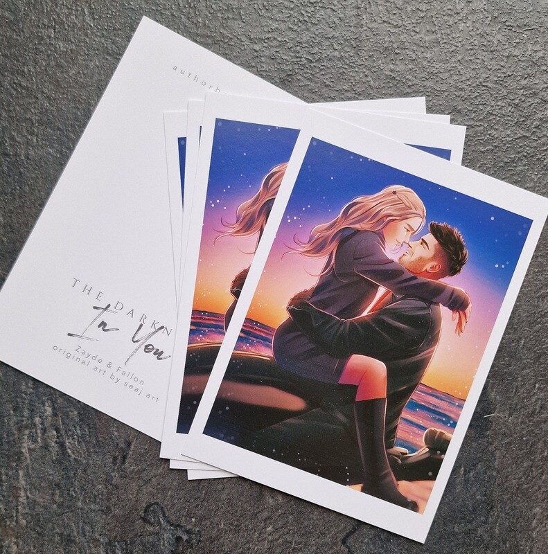 The Darkness In You (Zayde & Fallon) A6 art print
