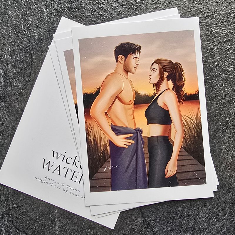 Wicked Waters (Roman & Quinn) A6 art print