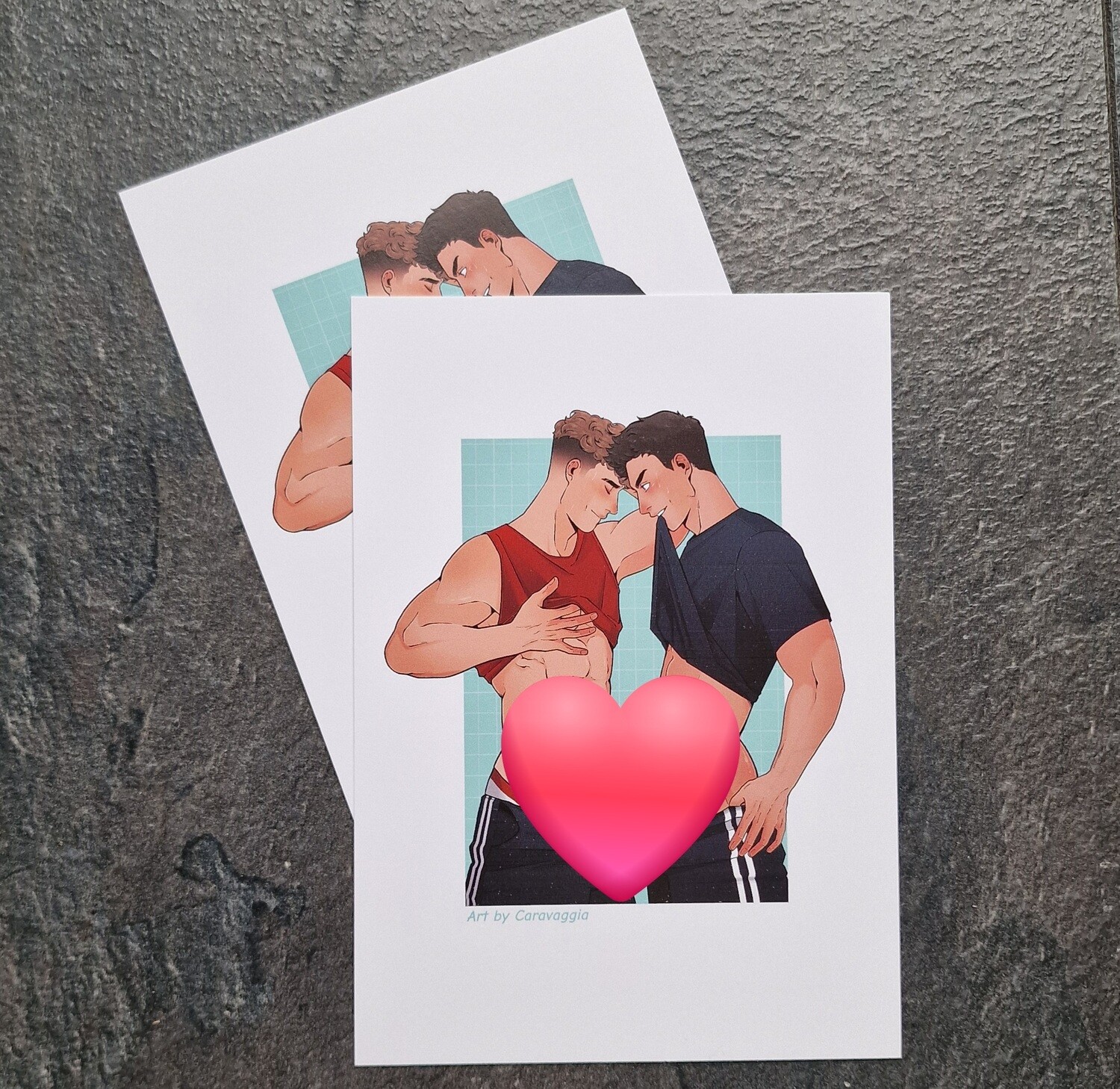 Blindsided (Liam & Noah) A6 LOVE art print