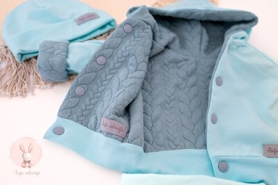 Obojestranska jopica - mint kitke