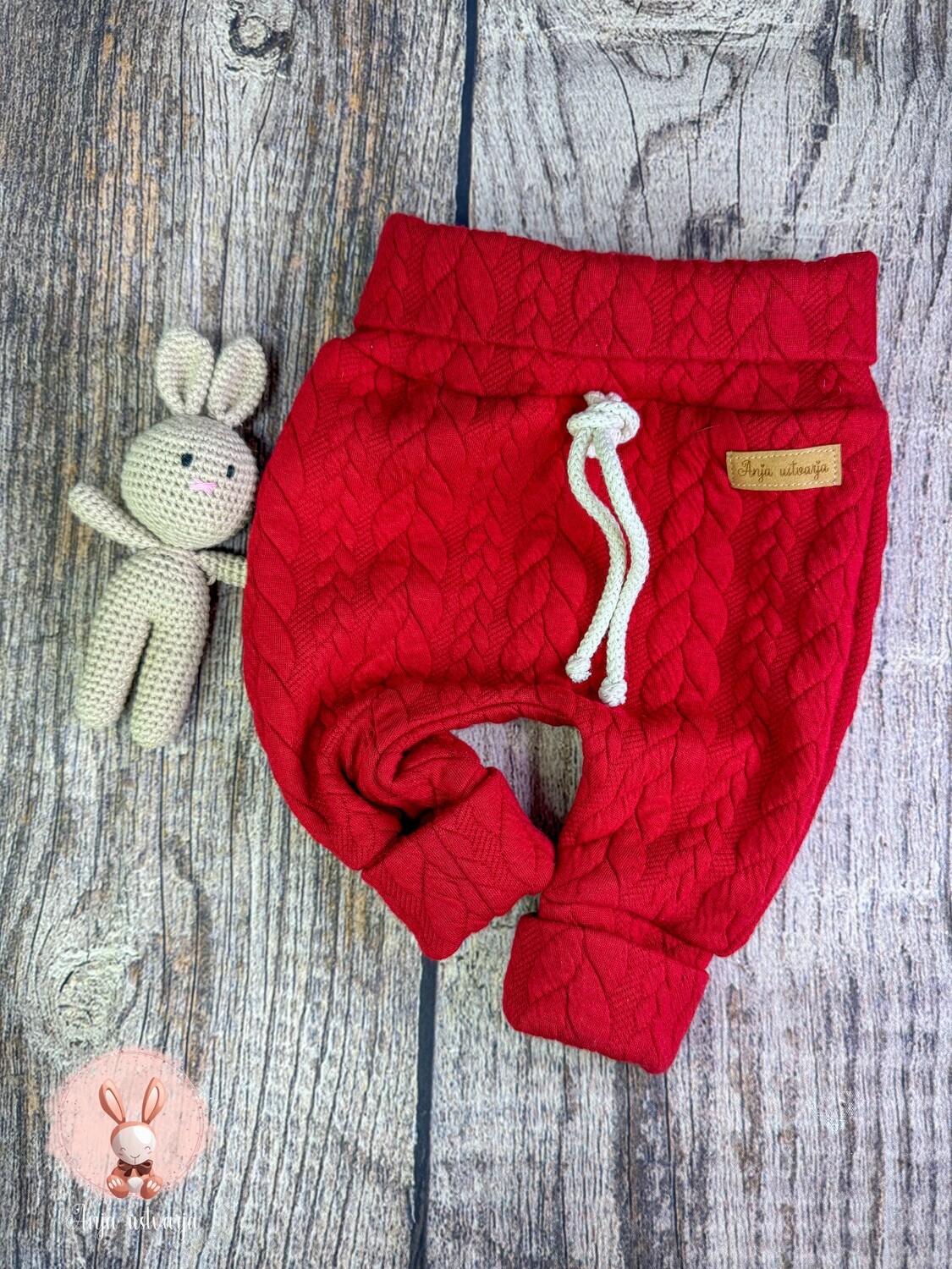 Hlačke rdeče/kitke