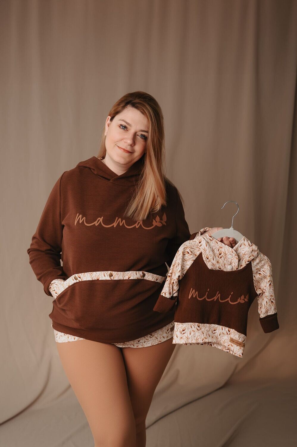 Matchy matchy komplet - listki (Mama in mini)