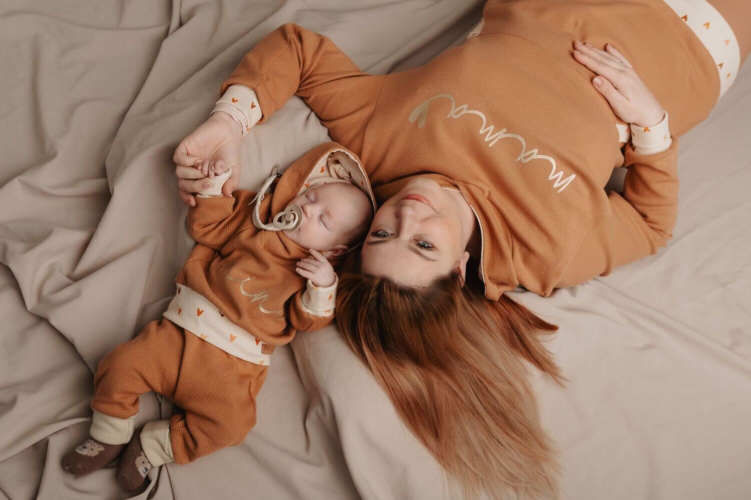 Matchy matchy komplet - srčki (Mama in mini)