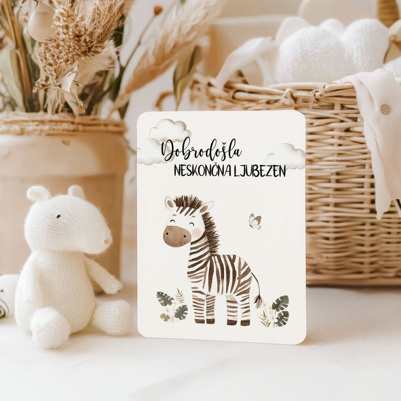 Čestitka zebra