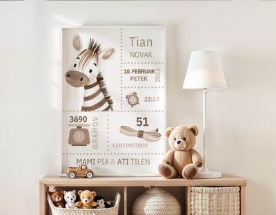 Grafika z rojstnimi podatki - izberi žival