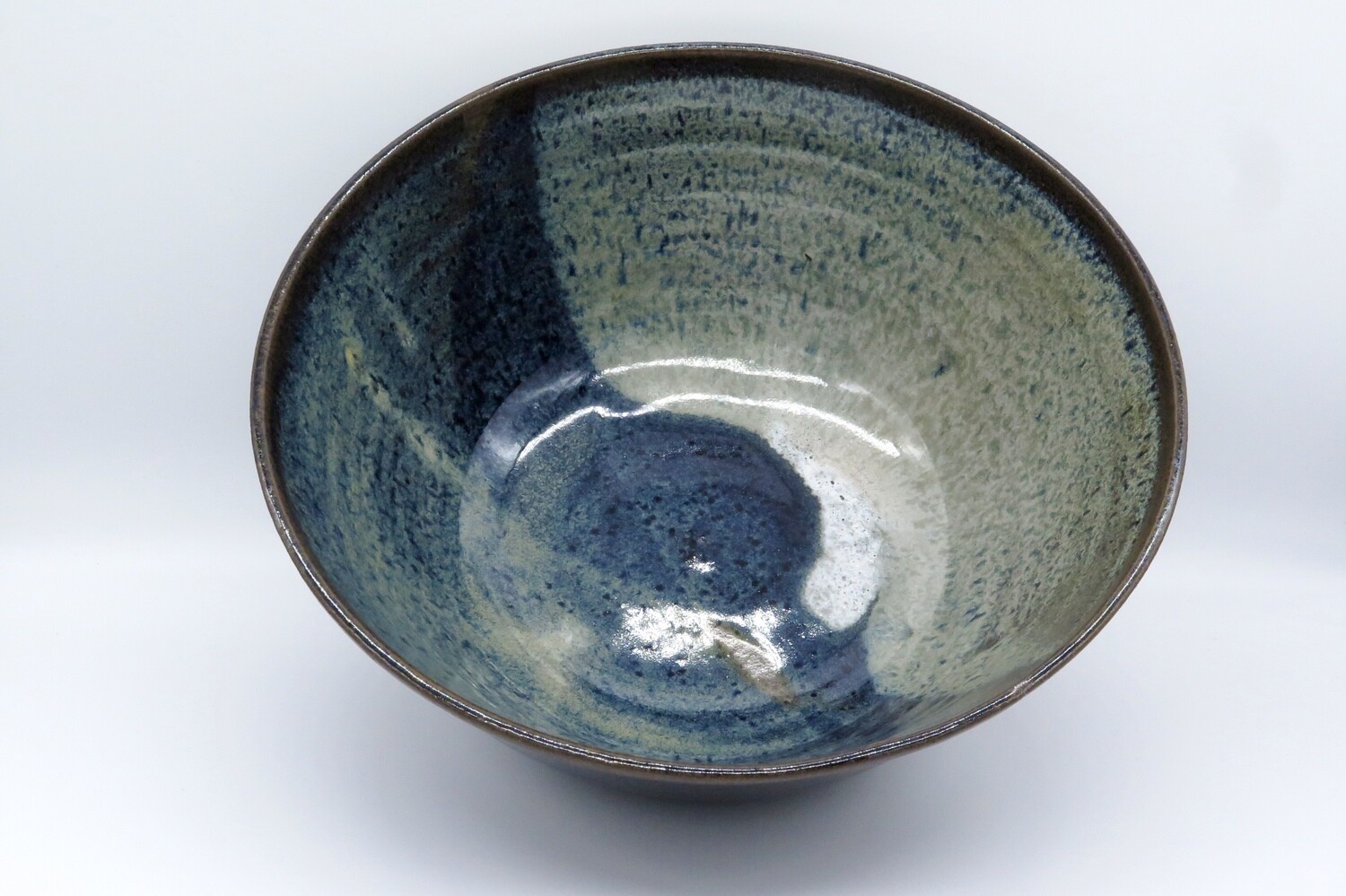 Fruit Bowl - Mottled blue Vulcan.
