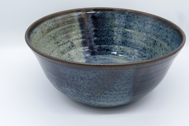 Fruit Bowl - Mottled blue Vulcan.