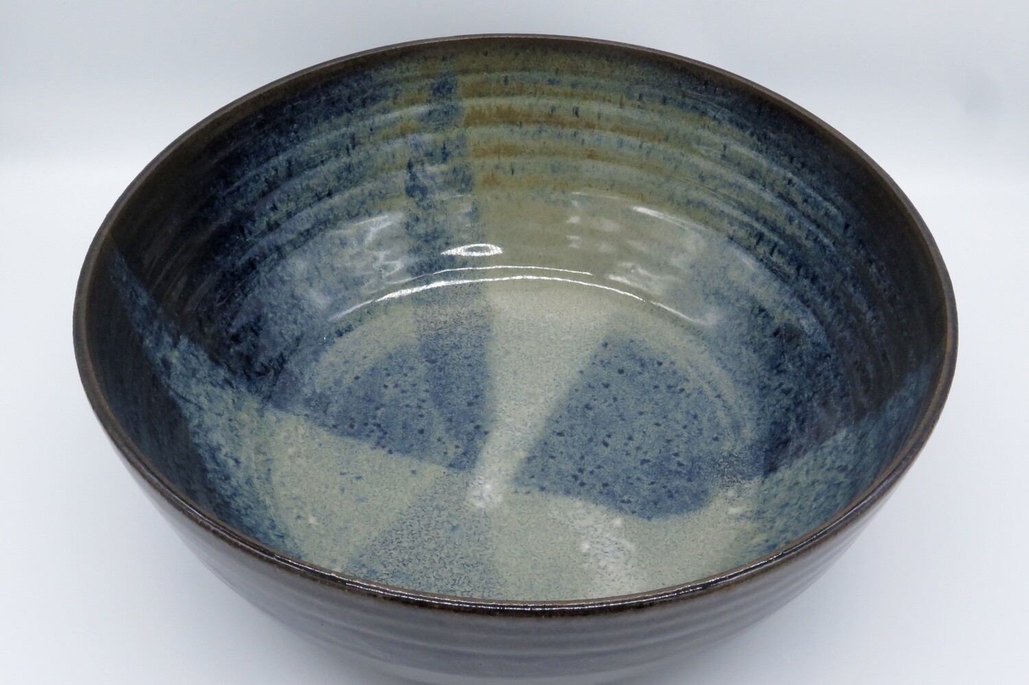 Fruit Bowl - Mottled blue Vulcan.