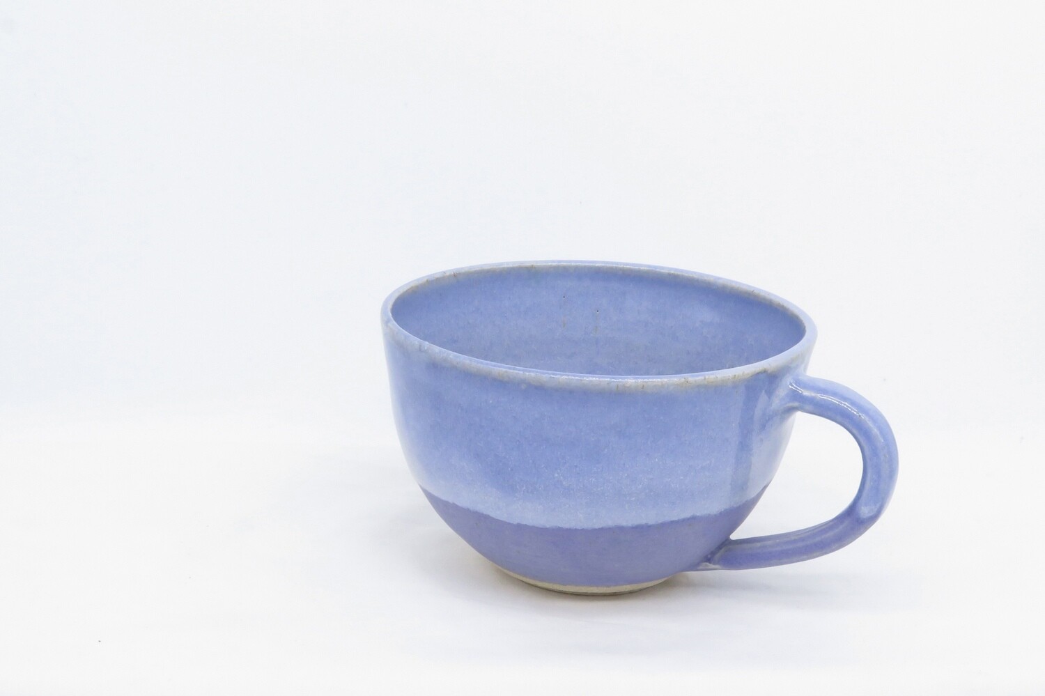 Tea Cup - Purple and sky blue.