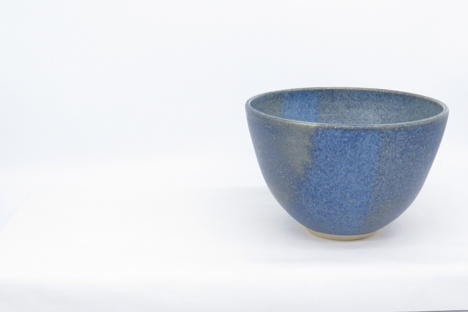 Pudding Bowl - Mottled Blue.