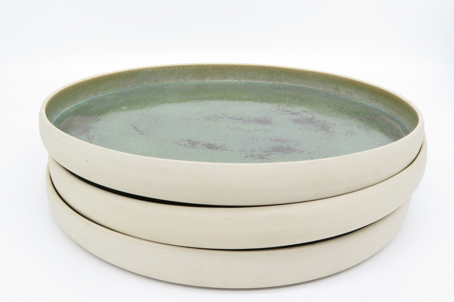 Dinner Plate - Mottled Green