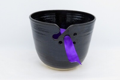 Knitter's Yarn Bowl -Midnight Sky .