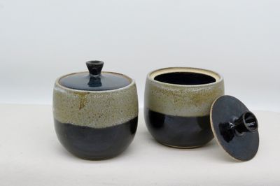 Lidded Jar - Black Sands