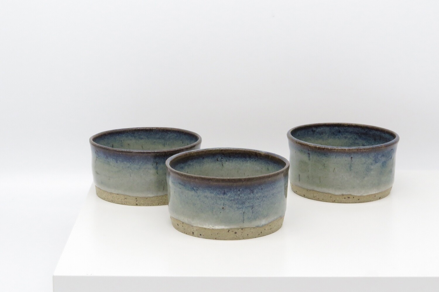 Ramekin - “Milky Way” Flecked white with mottled blue.