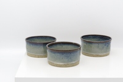 Ramekin - “Milky Way” Flecked white with mottled blue.