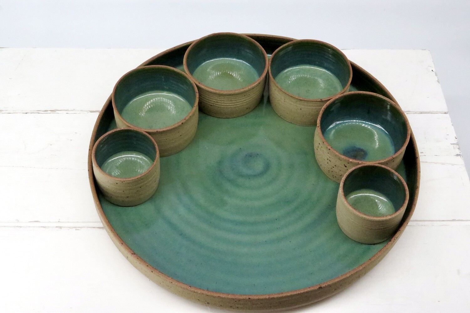 Thali Set - Peacock Green