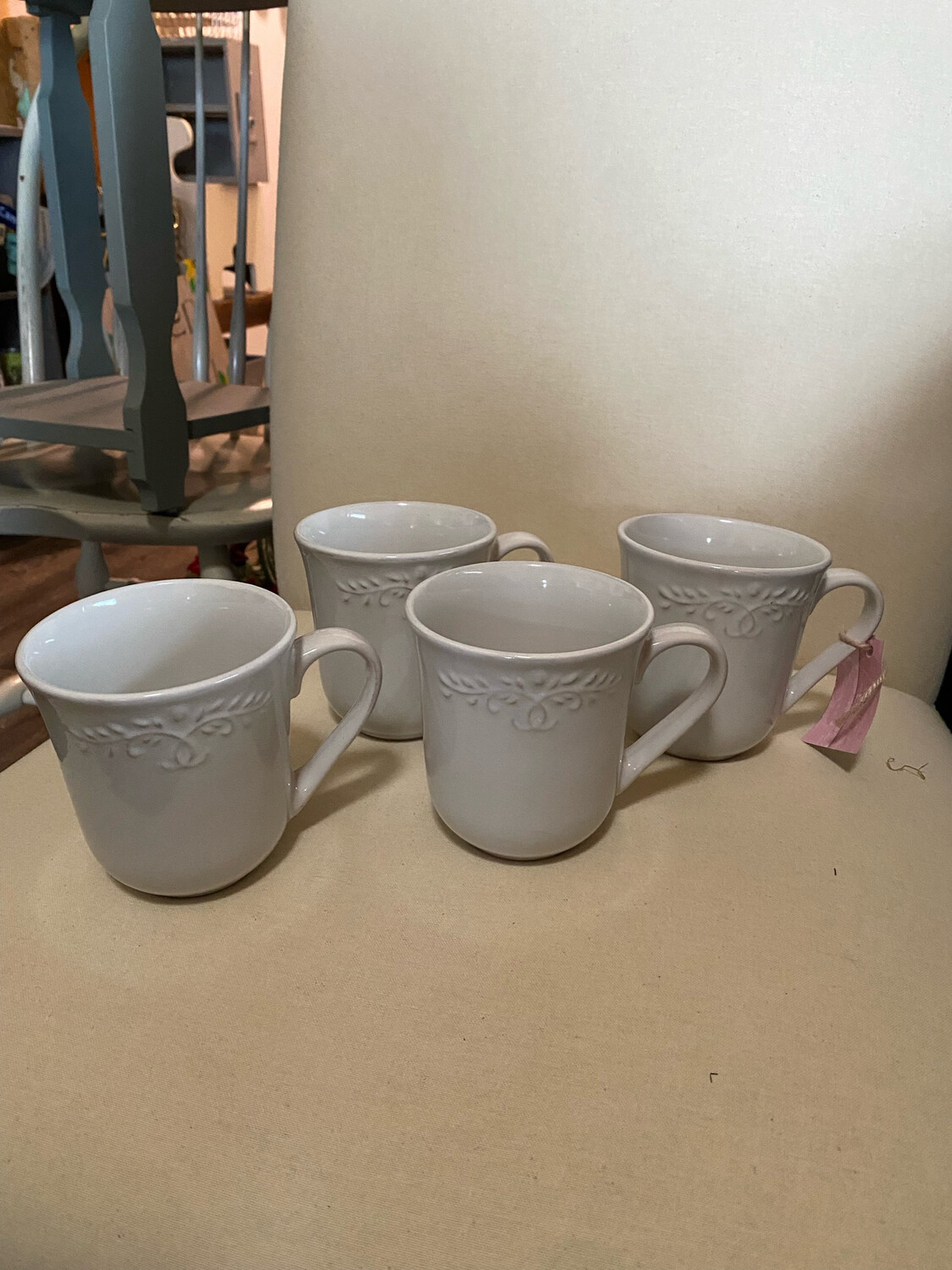 White Mugs Set Of Four