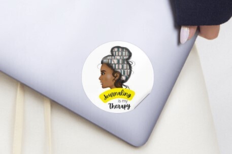 Journaling is My Therapy Sticker