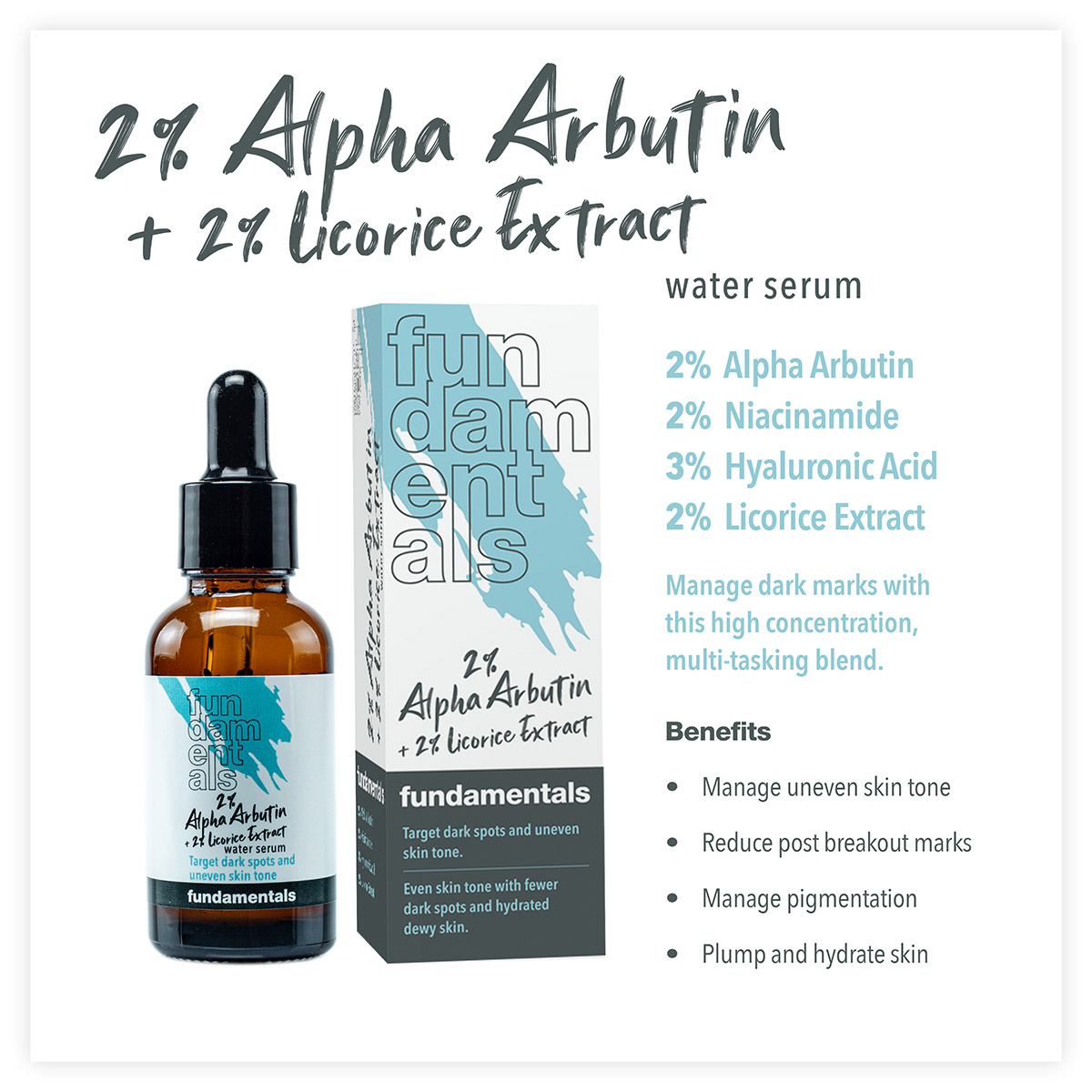 2% Alpha Arbutin + 2% Licorice Extract