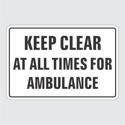 Keep Clear Ambulance