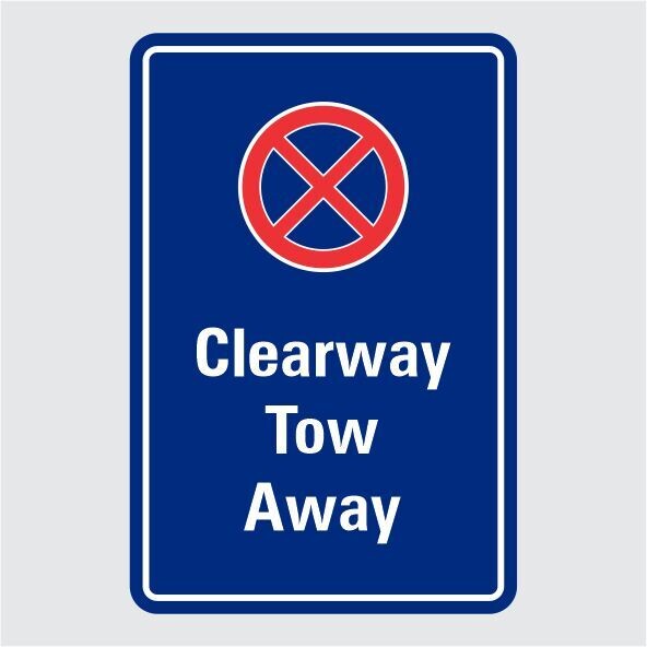 Clearway Tow Away w Symbol