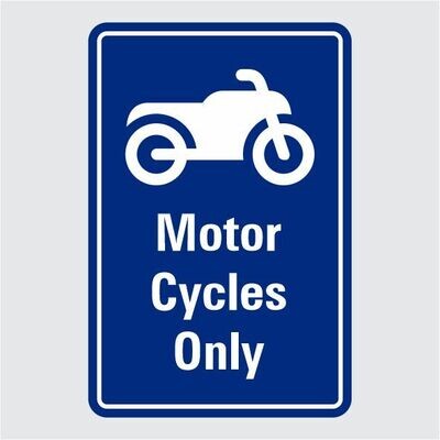 Motorcycles Only w Symbol