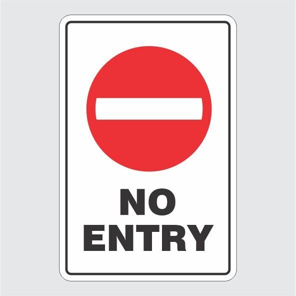 No Entry Sign with Symbol