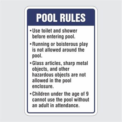 Pool Rules Blue 1