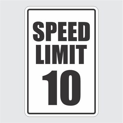 Speed Limit 10 BW