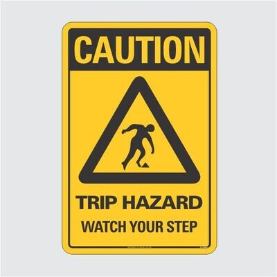 Caution Trip Hazard Watch Your Step