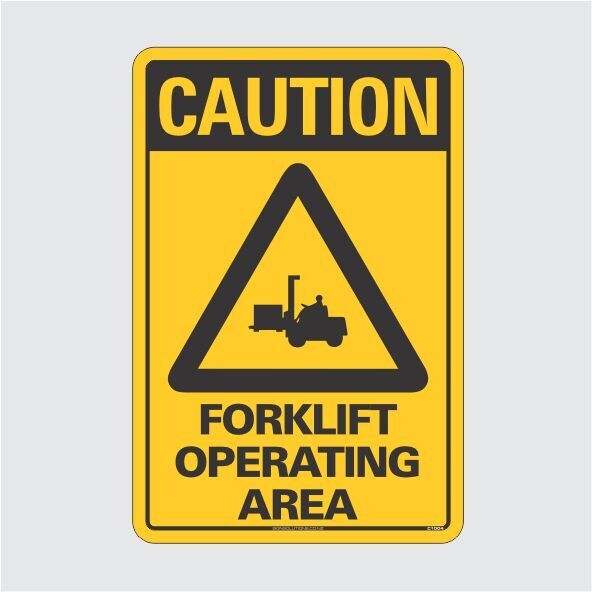 Caution Forklift Operating Area