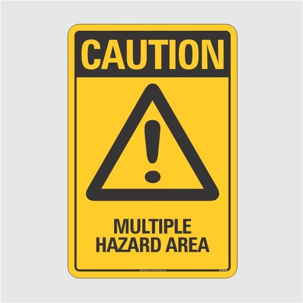 Caution Multiple Hazard Area