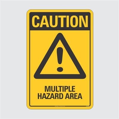Caution Multiple Hazard Area